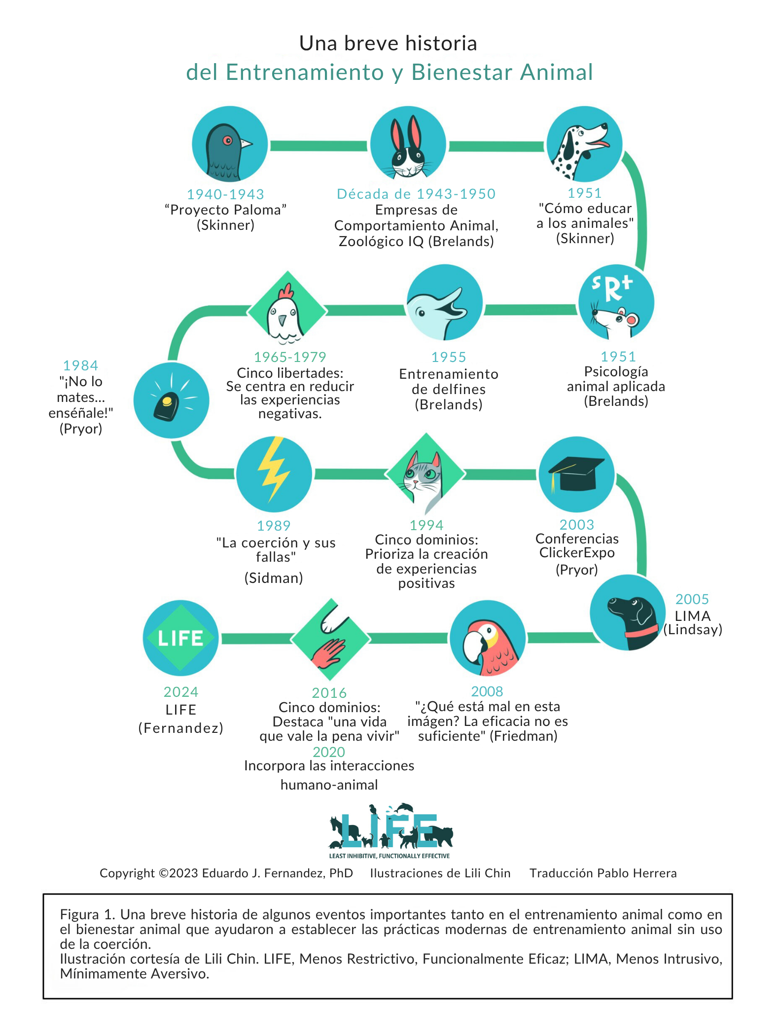 Línea de tiempo histórica del bienestar animal y el entrenamiento animal